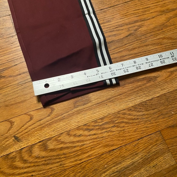 rag & bone Burgundy Side-Stripe Tailored Pants – Size 10 - Picture 5 of 9